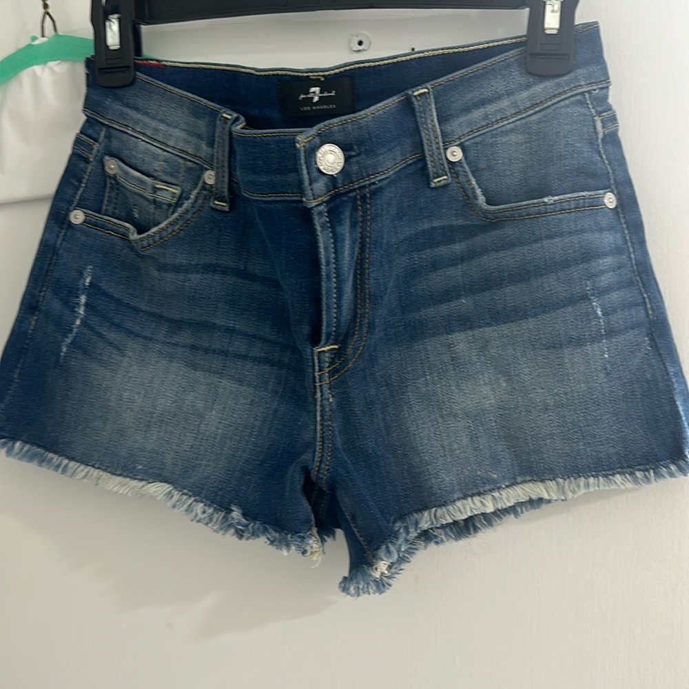 7 for all mankind jean shorts